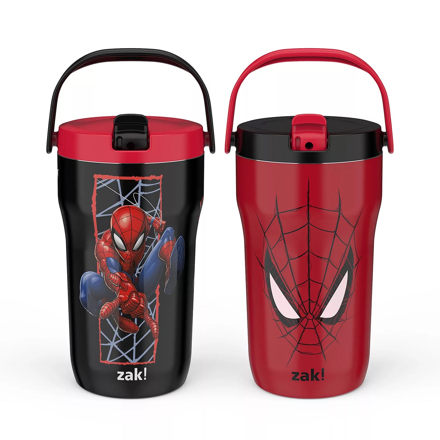 (PREORDER) Zak Designs 14-oz. Stainless Steel Double Wall Sutton Grip Tumbler for Kids, 2-Piece Set