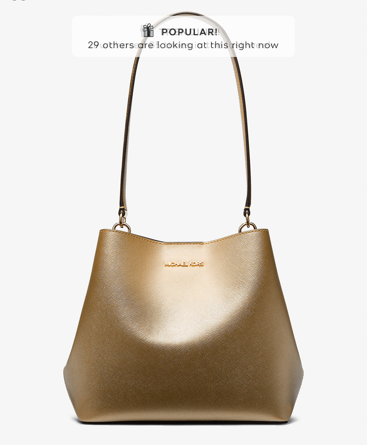 (PREORDER) Michael Kors Pratt Medium Metallic Shoulder Bag
