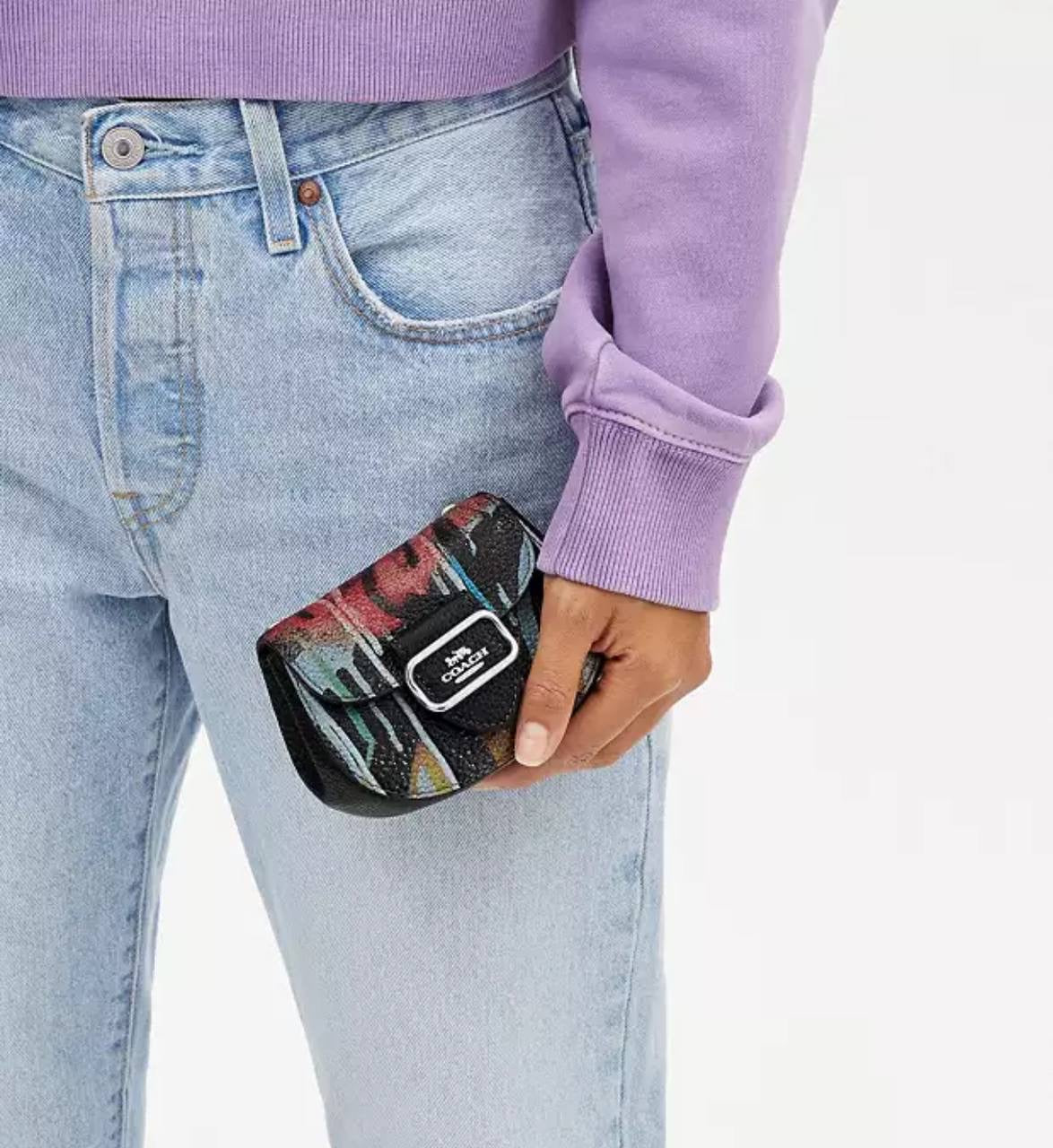 Coach X Mint + Serf Morgan Card Case On A Chain