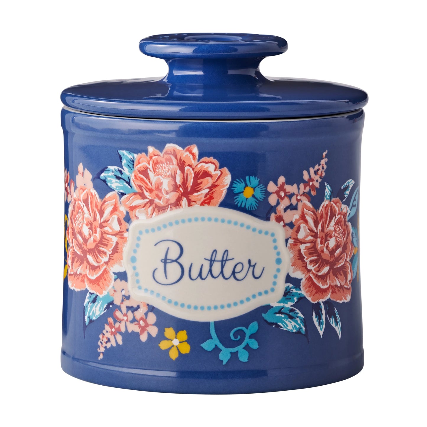 The Pioneer Woman Keepsake Floral Ceramic Butter Bell