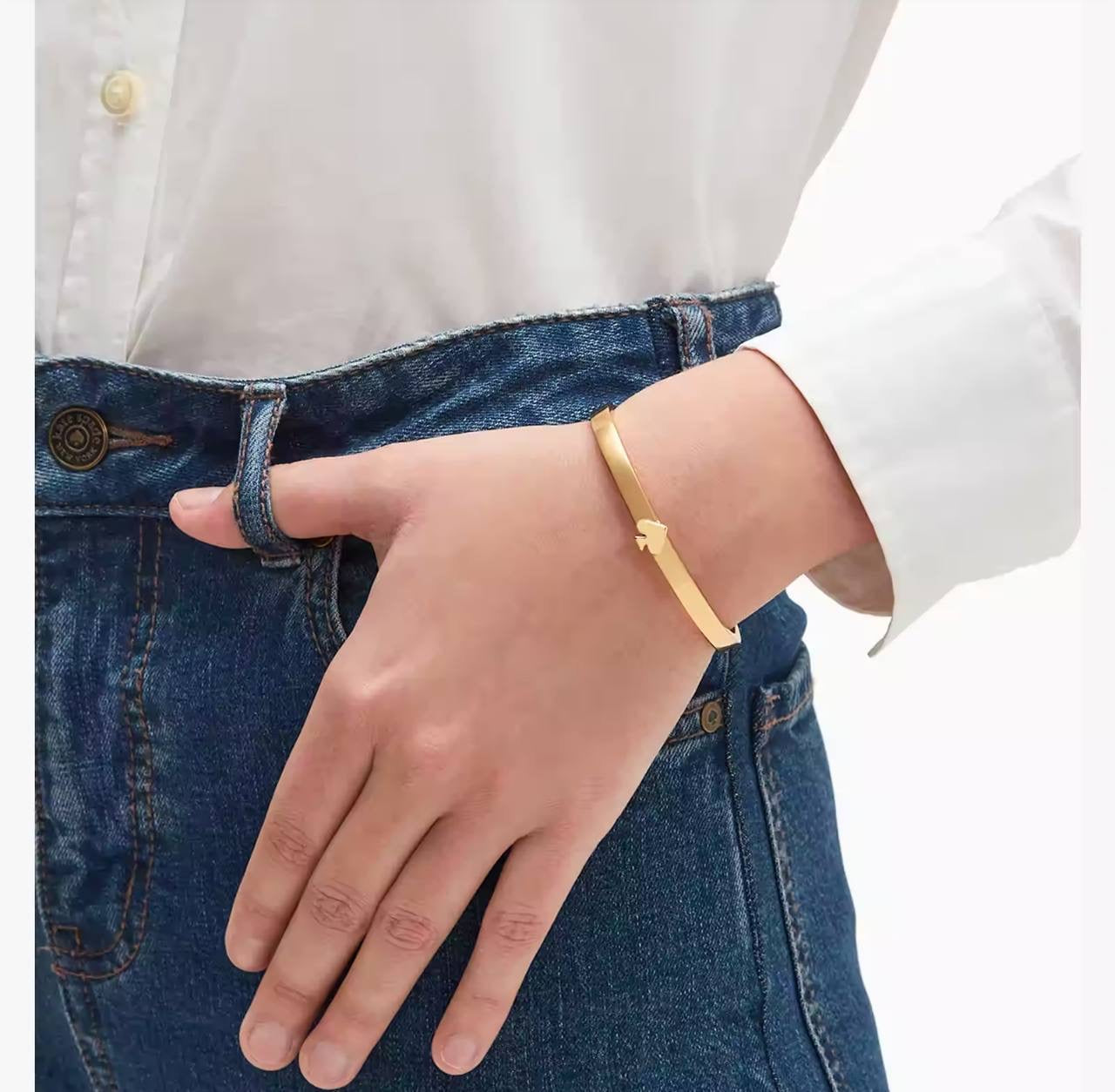 (PREORDER) Kate Spade Everyday Spade Thin Metal Bangle