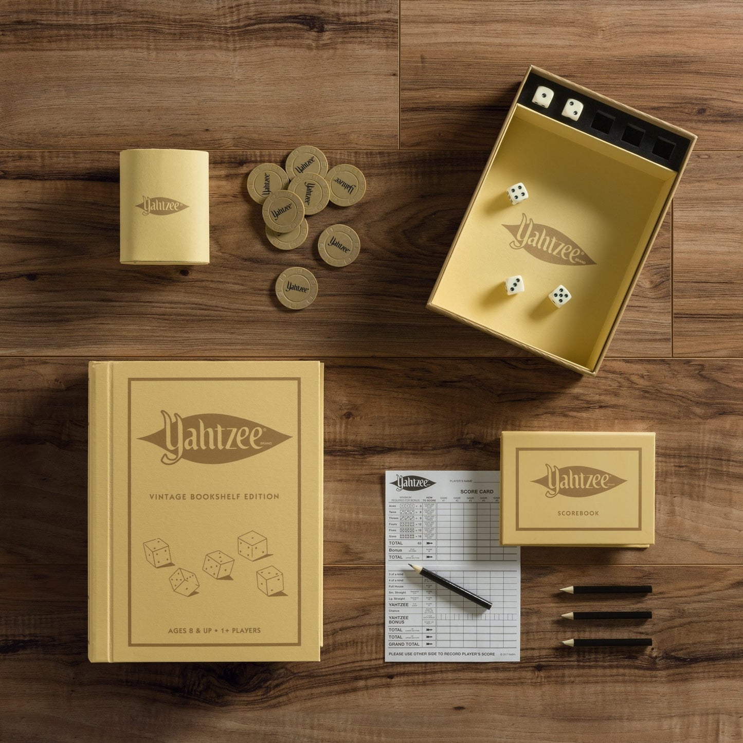 (PREORDER) WS Game Company Yahtzee Vintage Bookshelf Edition