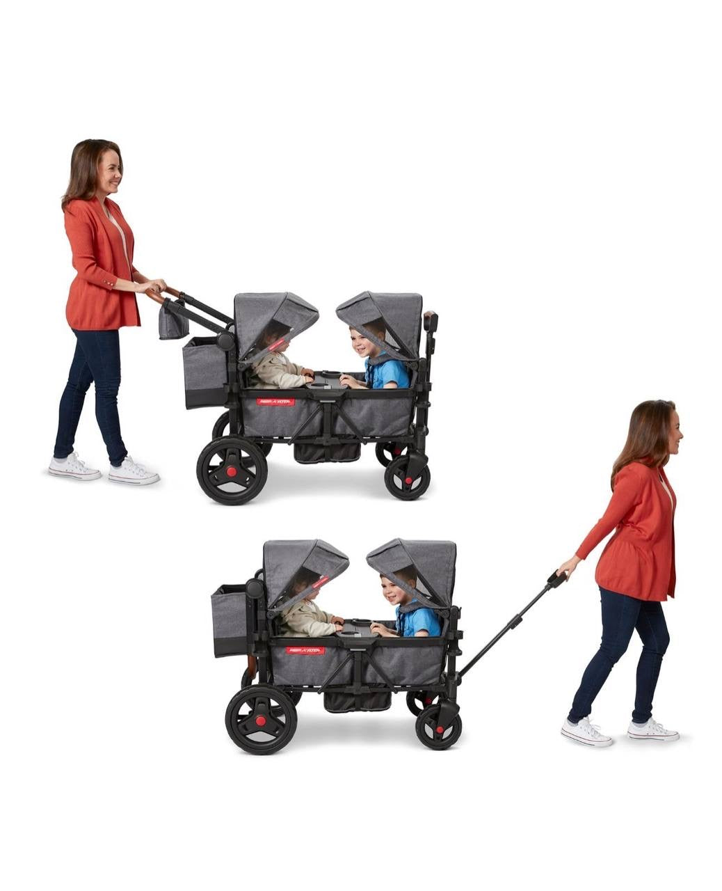 (PREORDER) Radio Flyer VOYA Stroller Wagon - Premium 2-Kid Stroller Wagon