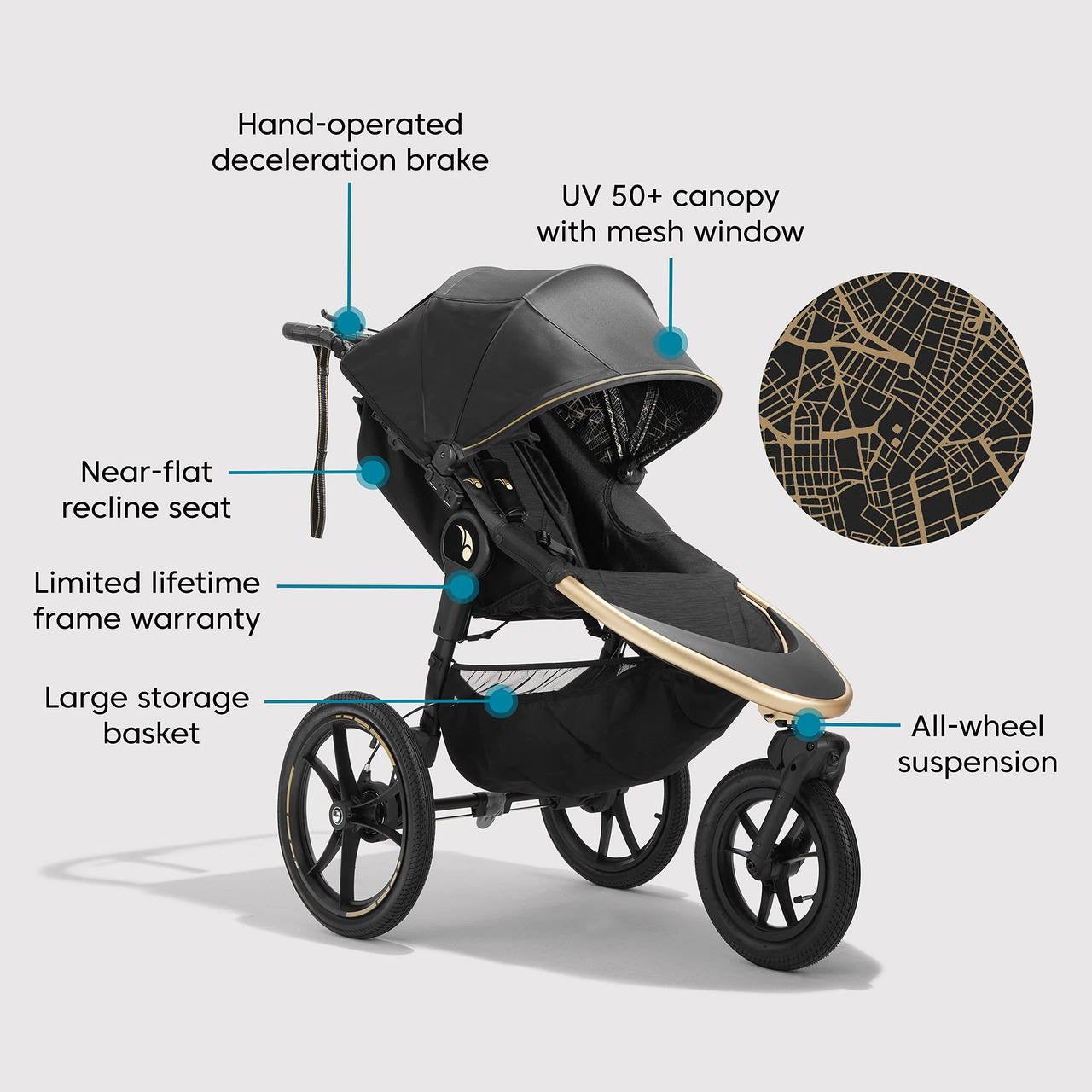 (PREORDER) Baby Jogger Summit x Robin Arzon Jogging Stroller