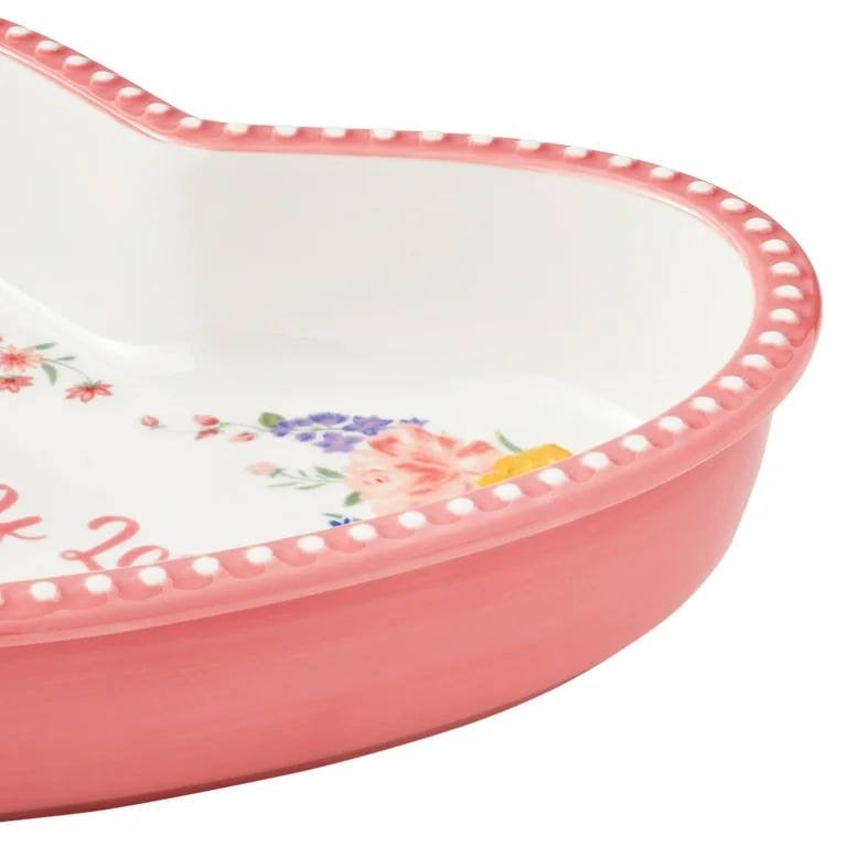 (PREORDER) The Pioneer Woman 2-Piece Heart Shaped Ceramic Dish, 9 inch & 6.5 inch