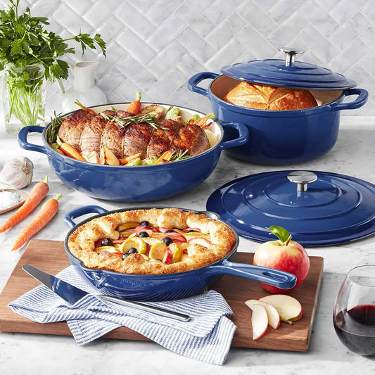 (PREORDER) Member's Mark 5-Piece Enamel Cast Iron Set