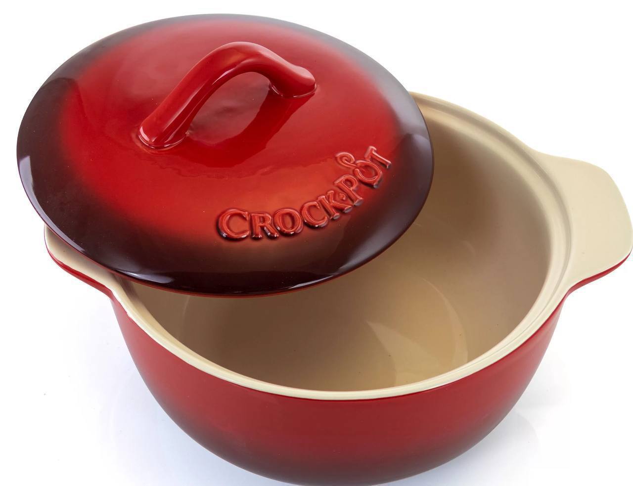 Crock-Pot 2.3 Qt.Stoneware Round Casserole with Lid