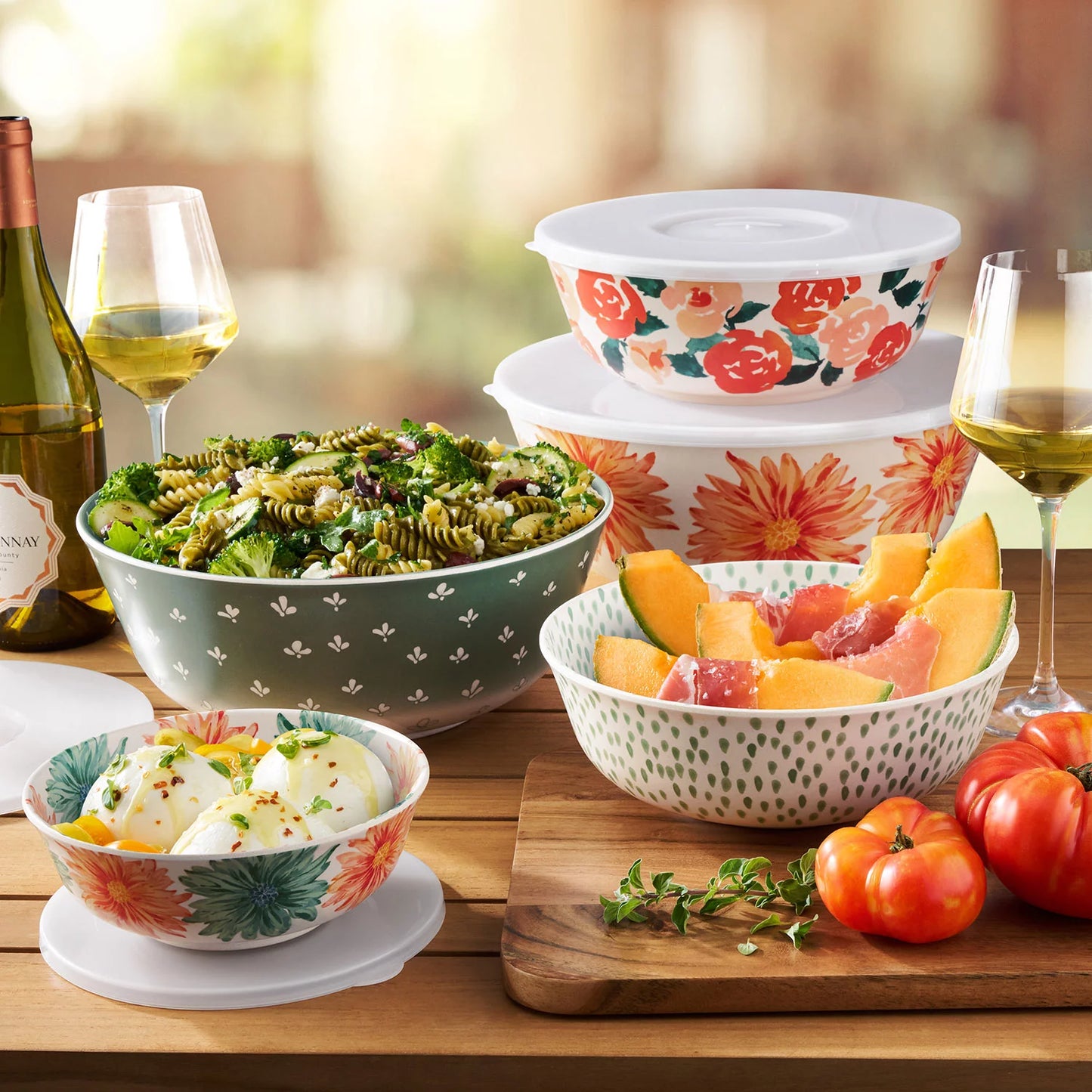 Member's Mark Bamboo Melamine 10-Piece Mixing Bowl Set