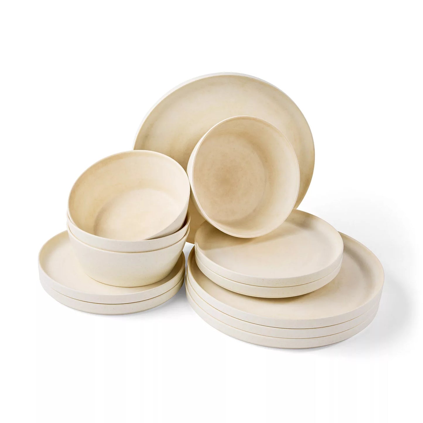 Member's Mark Bamboo Melamine 12-Piece Dinnerware Set