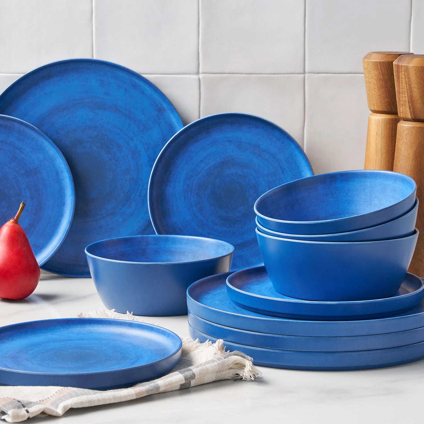 Member's Mark Bamboo Melamine 12-Piece Dinnerware Set