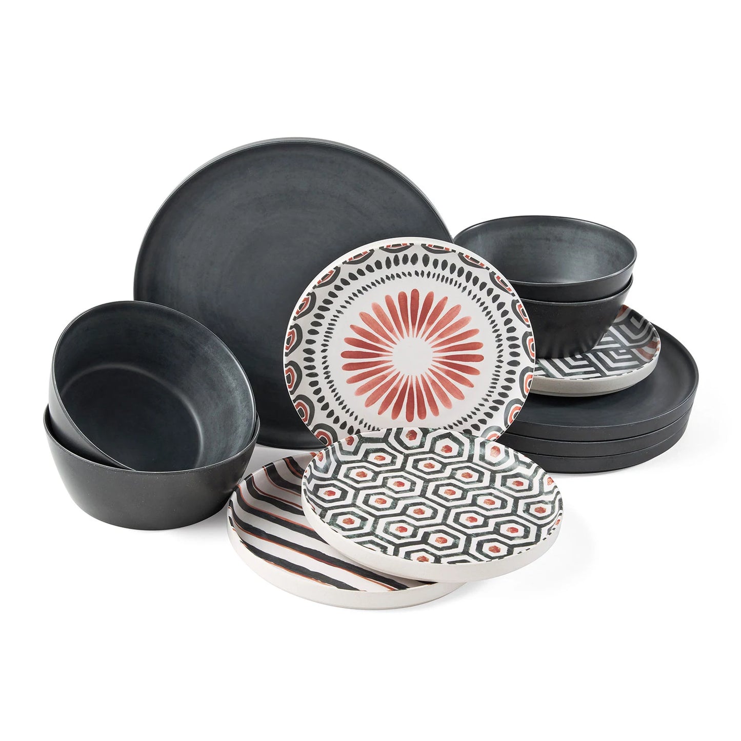 Member's Mark Bamboo Melamine 12-Piece Dinnerware Set