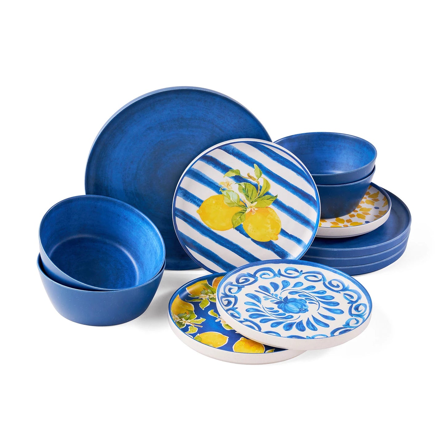 Member's Mark Bamboo Melamine 12-Piece Dinnerware Set