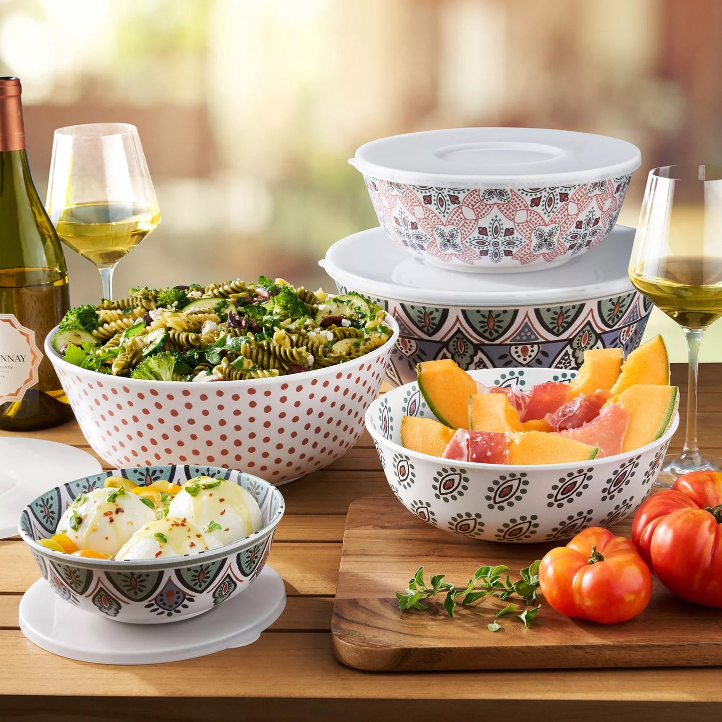 Member's Mark Bamboo Melamine 10-Piece Mixing Bowl Set